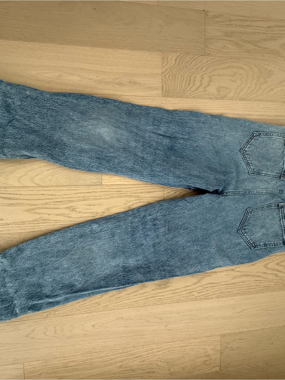 KHAITE High-Rise Straight Leg Jeans in Light Blue Wash - Picture 9 of 12